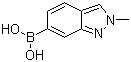 结构式 CAS# 1001907-57-8, 2-甲基-2H-吲唑-6-硼酸
