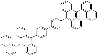 9,9'-[1,1'-Biphenyl]-4,4'-diylbis[10-(1-naphthalenyl)anthracene molecular structure (CAS 1002328-32-6)