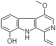 structure of CAS# 100234-59-1, Picrasidine I;1-ethenyl-4-methoxy-9H-pyrido[3,4-b]indol-8-ol