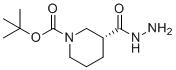 structure of CAS# 1002359-83-2, (R)-1-Boc-piperidine-3-carboxylic acid hydrazide;tert-butyl (3R)-3-(hydrazinecarbonyl)piperidine-1-carboxylate