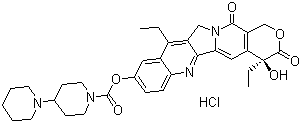 Irinotecan hydrochloride molecular structure (CAS 100286-90-6)
