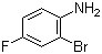 structure of CAS# 1003-98-1, 2-Bromo-4-fluoroaniline