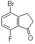 4-溴-7-氟-2,3-二氢-1H-茚-1-酮分子结构 (CAS 1003048-72-3)