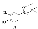 3,5-Dichloro-4-hydroxyphenylboronic acid pinacol ester molecular structure (CAS 1003298-87-0)
