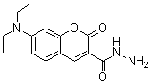 7-Diethylaminocoumarin-3-carboxylic acid hydrazide molecular structure (CAS 100343-98-4)