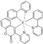 [2-Oxo-3-(2-pyridinyl)-2H-1-benzopyran-4-yl]bis[2-(2-pyridinyl)phenyl]iridium molecular structure (CAS 1003562-42-2)