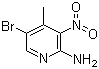 structure of CAS# 100367-40-6, 2-Amino-5-bromo-4-methyl-3-nitropyridine;2-Amino-5-bromo-3-nitro-4-picoline