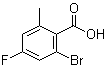 2-Bromo-4-fluoro-6-methylbenzoic acid molecular structure (CAS 1003709-47-4)