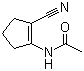 1-乙酰氨基-2-氰基-1-环戊烯分子结构 (CAS 100377-16-0)