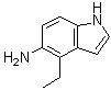 structure of CAS# 1003858-71-6, 4-Ethyl-1H-indol-5-amine