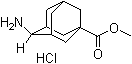 (E)-4-Aminoadamantane-1-carboxylic acid methyl ester hydrochloride molecular structure (CAS 1003872-58-9)