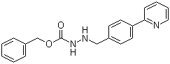 2-[[4-(2-Pyridinyl)phenyl]methyl]hydrazinecarboxylic acid phenylmethyl ester molecular structure (CAS 1003888-36-5)