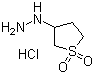 3-环丁砜基肼盐酸盐分子结构 (CAS 1004-15-5)