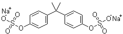 Bisphenol A bissulfate disodium salt molecular structure (CAS 10040-44-5)