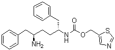 N-[(1R,4R)-4-Amino-5-phenyl-1-(phenylmethyl)pentyl]carbamic acid 5-thiazolylmethyl ester molecular structure (CAS 1004316-18-0)