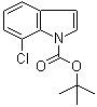 structure of CAS# 1004558-41-1, 7-Chloro-1H-indole-1-carboxylic acid 1,1-dimethylethyl ester