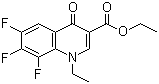 Ethyl 1-ethyl-6,7,8-trifluoro-1,4-dihydro-4-oxoquinoline-3-carboxylate molecular structure (CAS 100501-62-0)
