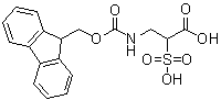 3-[[(9H-Fluoren-9-ylmethoxy)carbonyl]amino]-2-sulfopropanoic acid molecular structure (CAS 1005412-03-2)