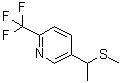 3-[1-(Methylthio)ethyl]-6-(trifluoromethyl)pyridine molecular structure (CAS 1005489-34-8)