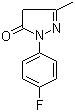 1-(4-Fluorophenyl)-3-methyl-2-pyrazolin-5-one molecular structure (CAS 100553-83-1)