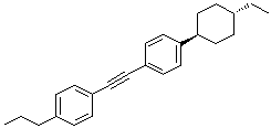 1-[[4-(反式-4-乙基环己基)苯基]乙炔基]-4-丙基苯分子结构 (CAS 100558-65-4)