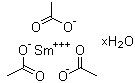 结构式 CAS# 100587-91-5, 乙酸钐水合物