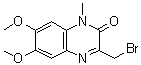 3-Bromomethyl-6,7-dimethoxy-1-methyl-2(1H)-quinoxalinone molecular structure (CAS 100595-07-1)