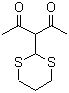 3-(1,3-Dithian-2-yl)-2,4-pentanedione molecular structure (CAS 100596-16-5)