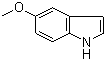 结构式 CAS# 1006-94-6, 5-甲氧基吲哚