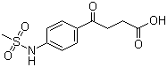 4-[(4-Mesylamino)phenyl]-4-oxobutyric acid molecular structure (CAS 100632-57-3)