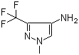 1-Methyl-3-(trifluoromethyl)-1H-pyrazol-4-amine molecular structure (CAS 1006436-44-7)