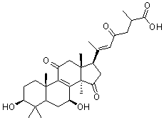 Ganoderenic acid B molecular structure (CAS 100665-41-6)