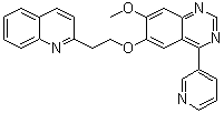 7-Methoxy-4-(pyridin-3-yl)-6-[2-(quinolin-2-yl)ethoxy]quinazoline molecular structure (CAS 1006890-01-2)