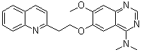 7-Methoxy-N,N-dimethyl-6-[2-(quinolin-2-yl)ethoxy]quinazolin-4-amine molecular structure (CAS 1006890-24-9)