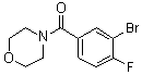 结构式 CAS# 1007207-89-7, (3-溴-4-氟苯基)(吗啉-4-基)甲酮