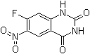结构式 CAS# 1007308-74-8, 7-氟-6-硝基-2,4(1H,3H)-喹唑啉二酮