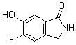 5-氟-2,3-二氢-6-羟基-1H-异吲哚-1-酮分子结构 (CAS 1007455-25-5)