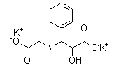 beta-[(Carboxymethyl)amino]-alpha-hydroxybenzenepropanoic acid dipotassium salt molecular structure (CAS 100750-38-7)
