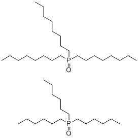 三-n-己基膦氧化物/三-n-辛基膦氧化物分子结构 (CAS 100786-00-3)