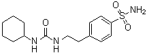 4-[2-[[(环己基氨基)羰基]氨基]乙基]苯磺酰胺分子结构 (CAS 10080-05-4)