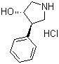 (3S,4R)-4-Phenylpyrrolidin-3-ol hydrochloride molecular structure (CAS 1008112-09-1)