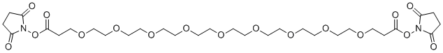 Bis-PEG9-NHS ester molecular structure (CAS 1008402-79-6)