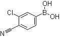 3-氯-4-氰基苯硼酸分子结构 (CAS 1008415-02-8)