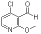 4-氯-2-甲氧基-3-吡啶甲醛分子结构 (CAS 1008451-58-8)