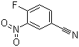 4-氟-3-硝基苯甲腈分子结构 (CAS 1009-35-4)