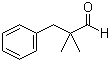 2,2-二甲基-3-苯丙醛分子结构 (CAS 1009-62-7)