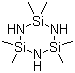 六甲基环三硅氮烷分子结构 (CAS 1009-93-4)