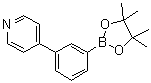 structure of CAS# 1009033-83-3, 4-(3-(4,4,5,5-Tetramethyl-1,3,2-dioxaborolan-2-yl)phenyl)pyridine