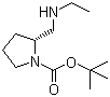(2R)-1-叔丁氧羰基-2-乙胺基甲基吡咯烷分子结构 (CAS 1009075-40-4)