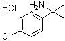 结构式 CAS# 1009102-44-6, 1-(4-氯苯基)环丙胺盐酸盐